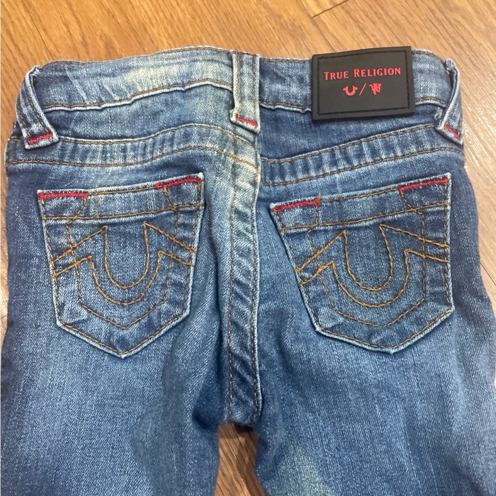 True Religion/ Manchester United girls jeans 3T